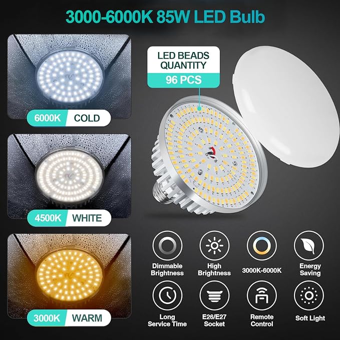 EMART 8.5 x 10 FT Photography Lighting Kit with 85W LED Bulbs for Portrait | 8.5x10FT Backdrop Stand 10x12FT Backdrop, 3000-6000K Bulb Softbox Lighting Kit Professional Studio Lights for Video Recording - Image 4