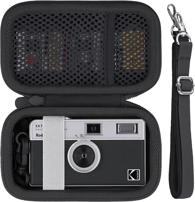 Camera Case for KODAK EKTAR H35/H35N/Snapic A1 Frame Film Camera | Protective Storage Box, Portable Carrying Box, Hard Protective Is Specifically Designed, Mesh Pocket, Black Case by Baval