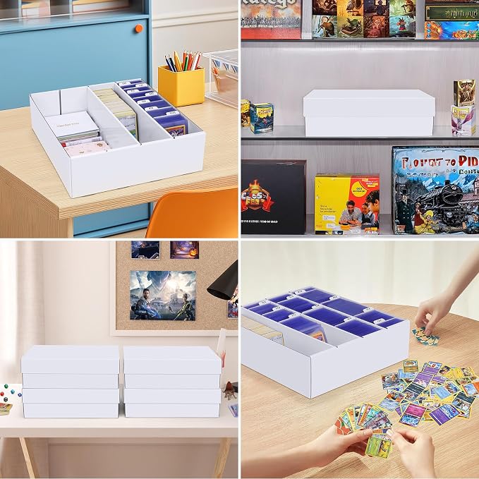 Trading Card Storage Box, 1-Pack Bulk Card Storage for MTG Sports Cards | Durable Cardboard Card Storage Box with Dividers for Top Loaders, Organizers TCG, Magic, Basketball, Game Card Collections - Image 6