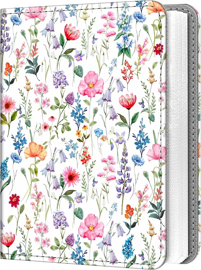 Fintie Mini Photos Album Book for 2x3 Inch Films - 104 Pockets Small Albums | For Fujifilm Instax Mini 13/12/11/99/40/Evo/Se/7+/Liplay Instant Camera, Photos Keepsakes, Kids Memory Book, Flower Fantasy by Fintie