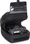 USA Gear Hard Shell Zoom Lens & DSLR Camera Case with Molded EVA Protection, Quick Access Opening and Padded Interior - Compatible with Nikon, Canon, Olympus Cameras with Popular 300mm Lenses by USAGEAR