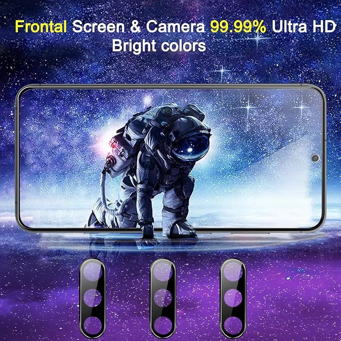Ferilinso 3 Pack Privacy Screen Protector for Samsung Galaxy S24 | 9H+ Tempered Glass, Military-Grade Shatterproof, HD, Case Friendly, Easy Installation Bubble Free, with Camera Lens Protector - Image 4
