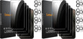 Lesakit 4+8 Pack Privacy Screen Protector for iPhone 15 Pro Max 6.7-Inch with 8 Pack Camera Lens Protector, Anti Spy Tempered Glass Film 9H Hardness Case Friendly by Lesakit