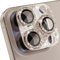 Choiche for iPhone 16 Pro/iPhone 16 Pro Max Camera Lens Protector | Bling Camera Cover with 9H Tempered Glass Lens Screen Protector Metal Ring Decoration Accessories (Glitter-Titanium Desert) by Choiche