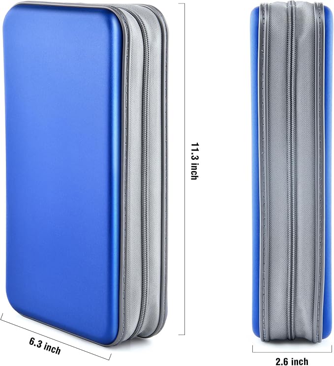 96‑Capacity Hard Plastic CD/DVD Binder for Car, Home & Travel | Zipper‑DVD Organizer, Scratch‑Resistant Sleeves Shield Discs From Dust & Damp; Stores Music, Video, Gaming & Blu‑ray Discs - Image 6