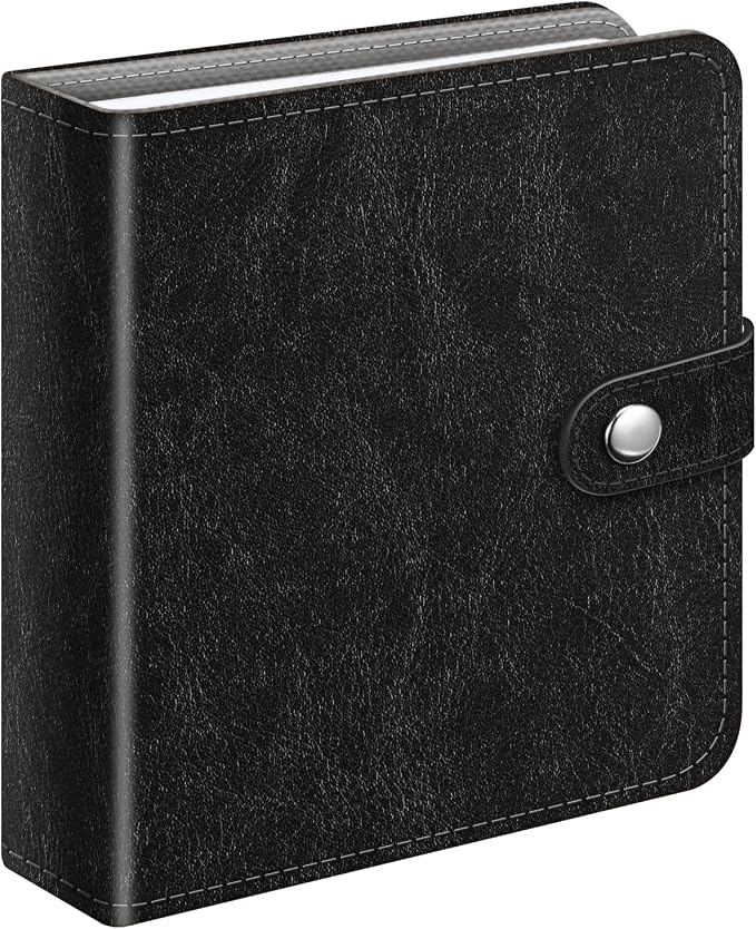 Fintie Small Photo Album Book for 3.5x4.25" Polaroid Films - 52 Pockets | For Polaoird I-Type/600/Sx-70 Films, Fujifilm Instax Wide Pictures Albums Book, Boys & Girls Memory Keepsakes, Vintage Black - Image 8