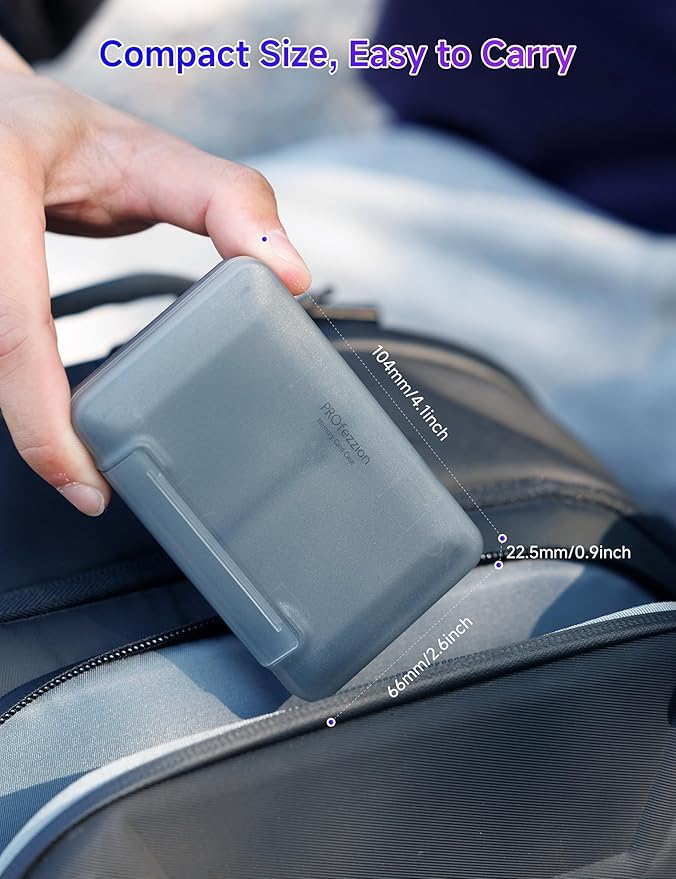 PROfezzion Memory Card Case Holder for 16 Micro SD Memory & 8 SD/SDXC/SDHC - Image 6