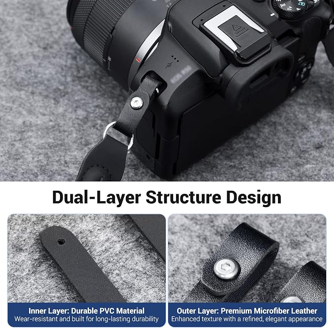R50 V R6 R5 II Camera Hand Wrist Shoulder Neck Strap Adapter Loop Connector | Camera Strap Adapter for Canon EOS R6 R5 Mark III II R50V R100 R10 R8 R7 R6 R5 R1 R3 for Sony ZV-E10 II ZVE10 II ZVE10II ZR - Image 7