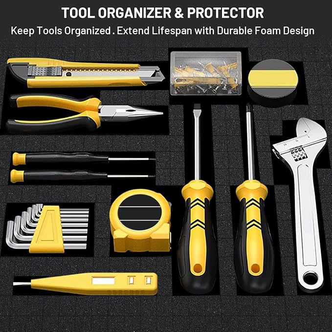 Dual-Thickness Case Foam Insert Kit 8PCS (4PCS 16x12x2" + 4PCS 16x12x0.4") - Pick and Pluck Protective Layer for Tool Drawers, Game Cases & Collectible Organizers - Image 7