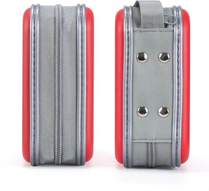 alavisxf xx CD Case, 48 Capacity Hard Plastic Zipper Disc Wallet for Car | DVD Holder, Portable Hand Strap, Anti-Slip Sleeves, Scratch-Resistant Sleeves, Disc Storage Organizer, for Home Office Travel - Image 4