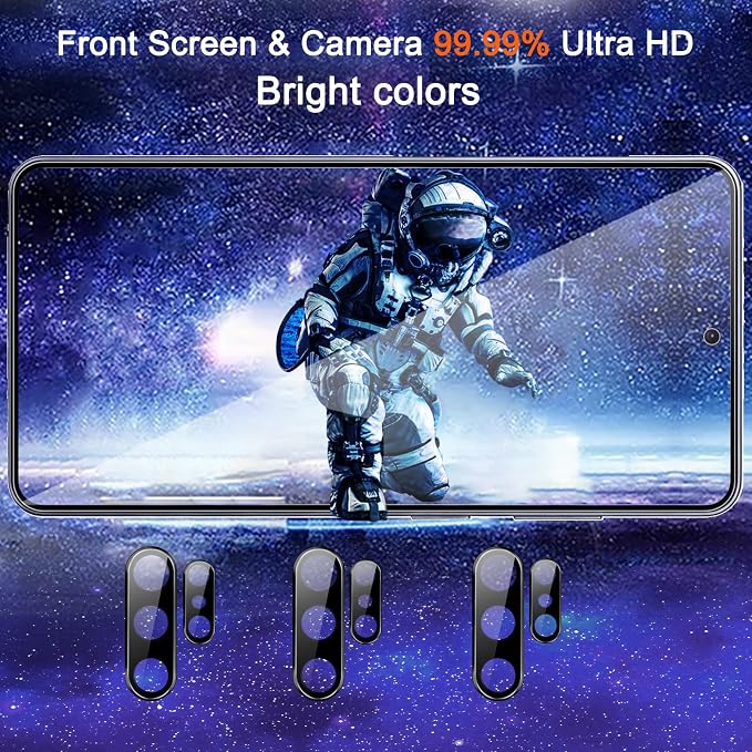 Ferilinso 3 Pack Privacy Screen Protector for Samsung Galaxy S26 Ultra | 9H+ Tempered Glass, Military-Grade Shatterproof, HD, Case Friendly, Easy Installation Bubble Free, with Camera Lens Protector - Image 6