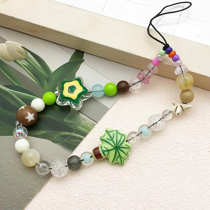 Beaded Camera Wrist Strap Cute Digital Camera Charm Lanyard Phone Chain Keychain Beaded Phone Lanyard Bag Charm - Image 4