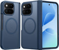 FNTCASE for Google Pixel 11 Pro Fold Case, Hinge Protection, Translucent | Fit for Magsafe, 18FT Military Grade Drop Proof, Protective Tough Phone Cover, Anti Slip, Matte, Blue by FNTCASE