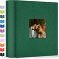 Artfeel Photo Album 4x6 with 1000 Pockets,Slip-in Picture Albums,Linen Cover Memory Book with Front Window,White Page Vertical Photo Book for Wedding,Family,Anniversare,Baby,Vacation by Artfeel
