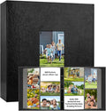 Veicevol Extra Large Photo Album 4x6 Pictures Holds 1000 Photos, Black | PU Leather Hardcover, Horizontal and Vertical Photos, Removable Black Acid-Free Pages, Family Wedding & Everyday Photos by VEICEVOL