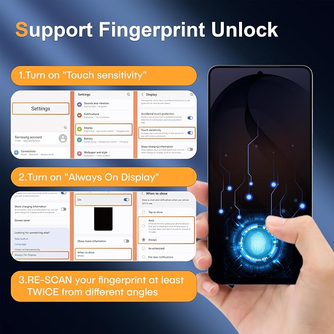 AACL 3-Pack for Samsung Galaxy S26 Ultra Screen Protector Tempered Glass | 9H Glass for S26 Ultra Screen Protector 5G, [Fast Alignment Tool] [Bubble Free] [6.9 Inch] - Image 7