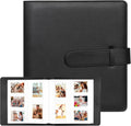 Veicevol 360-Pocket 2x3 Photo Album for Instax Mini and Polaroid, Black | PU Leather Cover Keeps, Fits Instax Mini and Polaroid 2x3 Photos, Protects Travel, Wedding and Family Memories by VEICEVOL