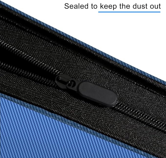 eTone Film Negative Storage Album, Black PU Leather, 50 35mm Acid-Free Sleeves, Triple Ring Binder Box, 13.18x7.08x1.96 Inch (Blue) - Image 5