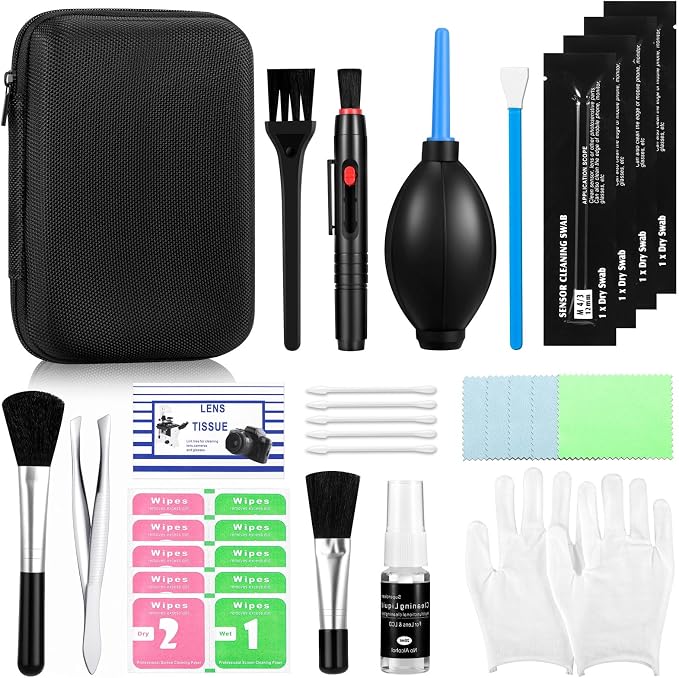 Camera Cleaning Kit for DSLR & Mirrorless Cameras - Camera Accessories Lens, Sensor & Camera Lens Cleaning Kit, Perfect Photographer Gifts, Accessories Sensor Cleaning kit by Unknown