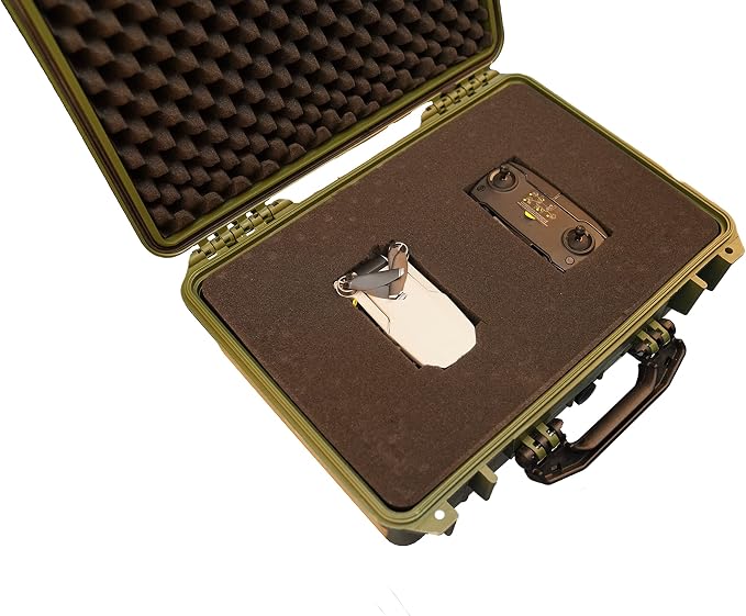 MEIJIA All Weather IP67 Waterproof Hard Camera Case,Hard Protective Case,Hard Case with Customizable Foam,Fit Use of Drones,Camera,Equipments,Pistols(Green,18.5 x14.06x6.93inches) - Image 4