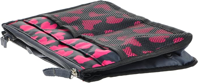 Vercord Purse Organizer Insert for Handbags Bag Organizers Inside Tote Pocketbook Women Nurse Nylon 13 Pockets Rose Heart Small - Image 5