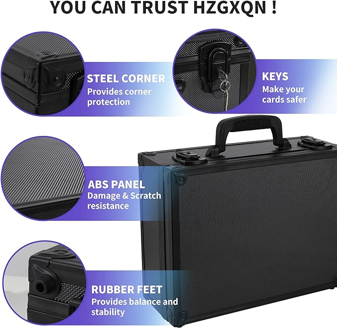 HZGXQN Toploader Storage Box for 3" x 4" 35pt Rigid Card, Top Loader Card Storage Hard Case, Sports Card Storage Boxes for Trading Cards, Top Loaders Holder (Holds 600+ Toploaders) - Image 5