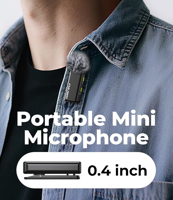 FULAIM X6 Pro Wireless Lavalier Microphones with 4 Transmitter | Charging Case for iPhone, iPad, Android, Camera, Lapel Mic with 48KHz 24Bit, Noise Cancellation for Video Recording, Vlog - Image 5