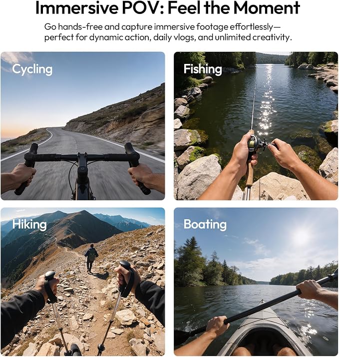 ULANZI Head Strap Mount f Action Camera & Phone Comfortable POV Head Mount | with 360° Rotation, Compatible with Action Camera DJI Osmo Insta360 iPhone - Hands Free Vlogging - Image 2