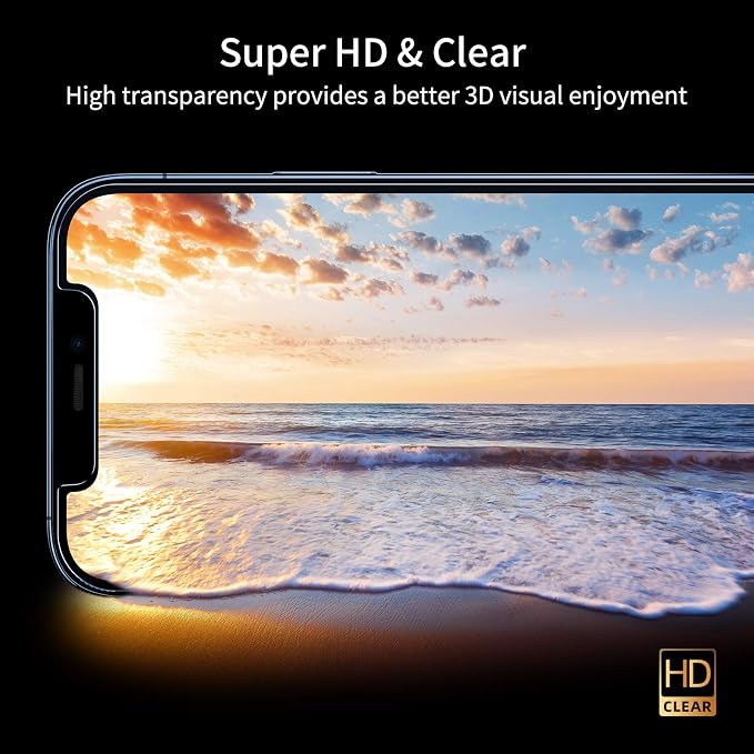 UNBREAKcable Privacy Screen Protector for iPhone 12/12 Pro, 2-Pack | True 28° Anti-Spy, Shatterproof Tempered Glass, 9H Hardness, Easy Install, Bubble-Free, Anti-Scratch, Case Friendly - Image 5