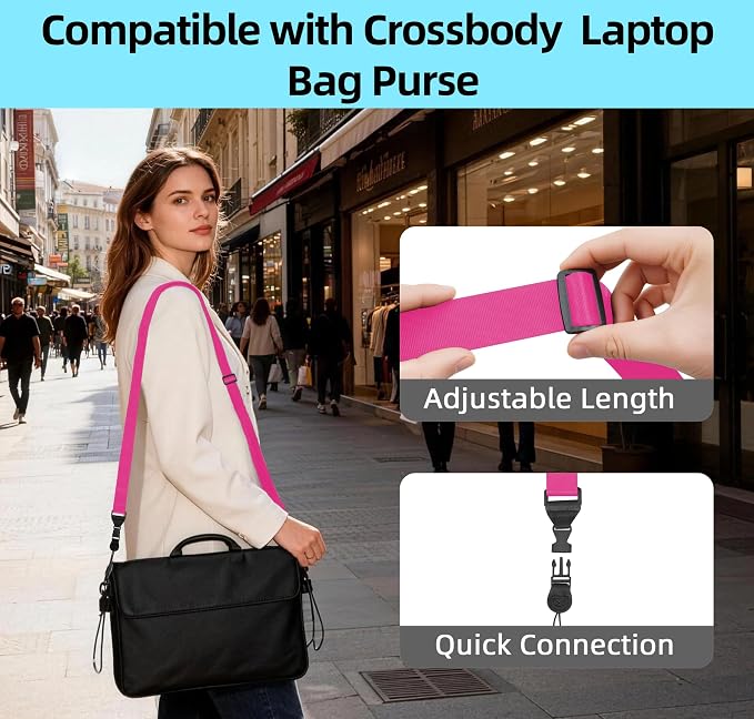 3 Pack Adjustable Shoulder Strap, iPad Strap Nylon Neck Lanyard (Purple) - Image 6