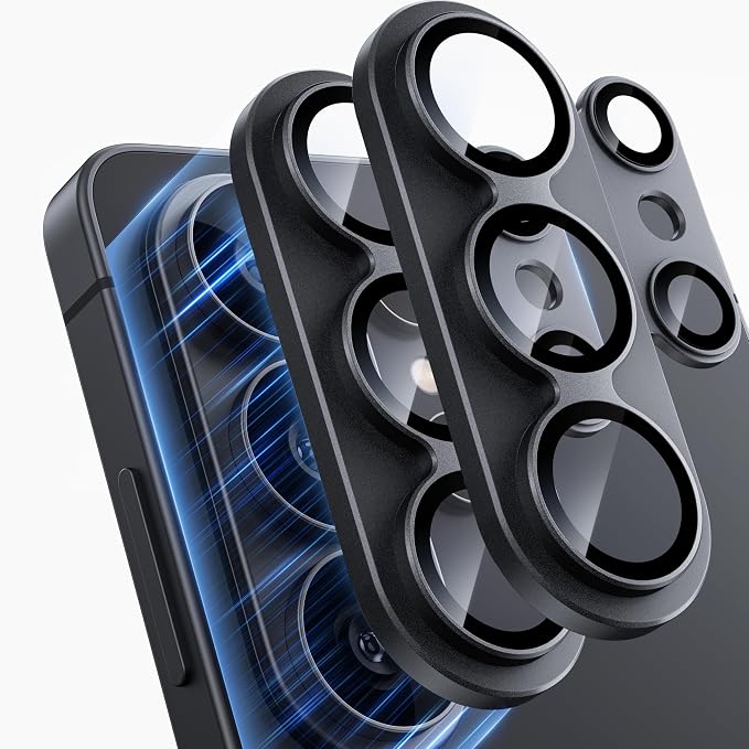 WSKEN for Samsung Galaxy S26 Ultra Camera Lens Protector - Full Coverage | Military Grade Shatterproof, Matte Alloy, Tempered Glass Rear Camera Screen Protector for Galaxy S26 Ultra, Black by SmartProtectionGreenerFuture