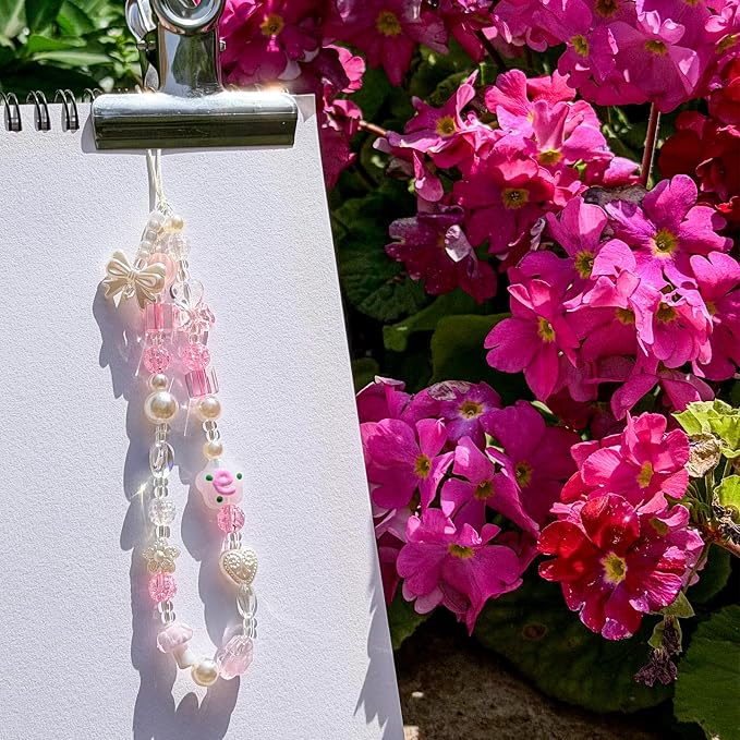 Beaded Camera Wrist Strap Cute Digital Camera Charm Strap, Phone Charm Wristlet Strap for Camera Accessories - Image 2