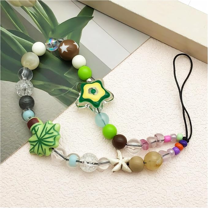 Beaded Camera Wrist Strap Cute Digital Camera Charm Lanyard Phone Chain Keychain Beaded Phone Lanyard Bag Charm - Image 7