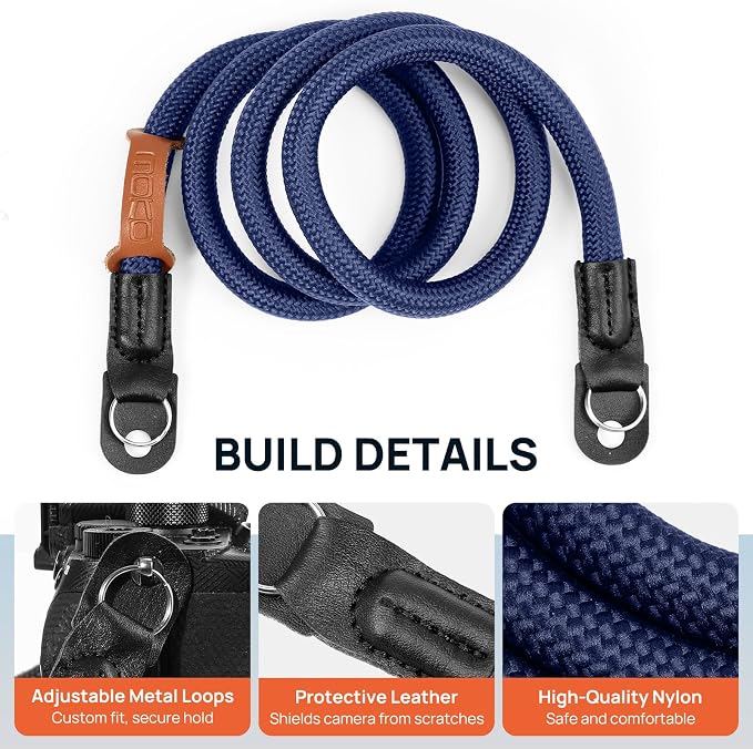 MoKo Camera Strap, 100cm Neck & Shoulder Rope Camera Straps for Photographers, for Canon Sony Nikon Fuji DSLR - Image 5