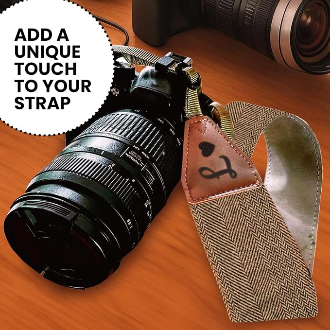 Art Tribute Camera Strap Personalized With Name - Shoulder, Crossbody & Neck Camera Strap for Photographers, Fits All Cameras, Canon Nikon Sony Fujifilm, Padded Strap W/Quick Release & Leather Ends - Image 8