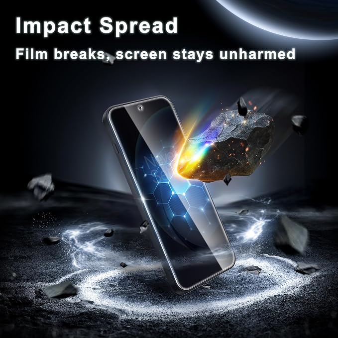 2 Pack for OnePlus 15 Privacy Screen Protector, 2 Pack Camera Protectors, Positioning Frame, Fingerprint Compatible, Anti Spy, 9H Hardness Tempered Glass, Privacy Screen Protector for OnePlus 15 - Image 5