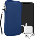 kwmobile Universal Phone Pouch Size XL - 6.7/6.8" - Neoprene Smartphone Pouch with Zip - Water-Repellent Mobile Phone Case - Sleeve in Baltic Blue by kwmobile