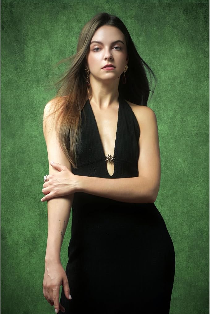 UrcTepics 5×7 ft Green Fabric Photo Backdrops, Classic Abstract Texture Backdrop for Headshots and Portraits, Vintage Photography Background for Studio and Events. - Image 3