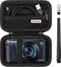 Carrying Case for Canon PowerShot SX740 HS, SX730 HS Camera, Black | SX720 HS, SX620 HS, G7 X Mark III, G7 X Mark II Digital Camera, Storage Holder Travel Bag with Mesh Pocket for Battery Pack by Supmay