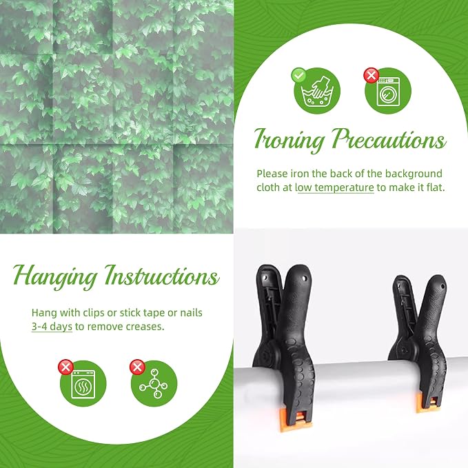 7x5ft Greenery Backdrop for Party Grass Wall Backdrop for Photography | High-Density Green Leaves Photography Background for Birthday, Wedding Photo Booth Props - Image 4