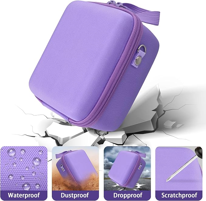 Case for KODAK PIXPRO AZ653/AZ401/AZ405/AZ425/AZ528 Digital Camera | Protective Storage Box, Portable Carrying Box, Smooth Zipper, Travel-ready, Shoulder Strap Covenient to Carry, Purple Case - Image 5