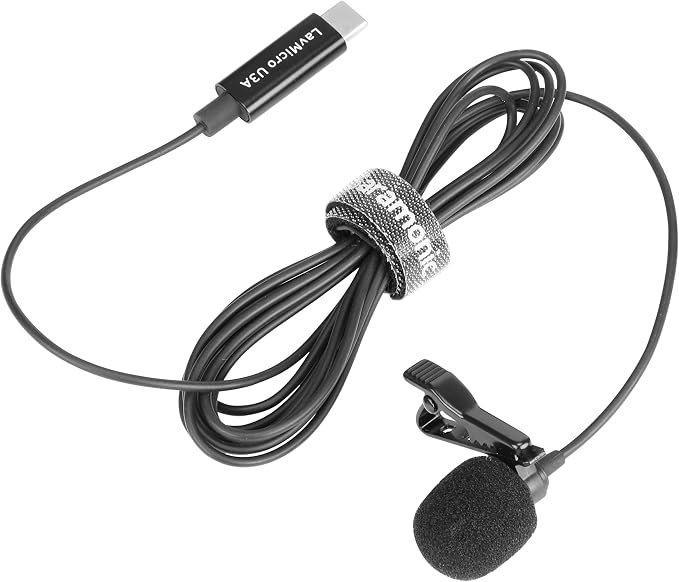 Saramonic LavMicro U3A USB-C Lavalier Microphone, Android, new iPad, Computers & More with 6.6' Cable & 90˚ Adapter for Vlogging, Interviews, YouTube, TikTok, Live Streaming | Omnidirectional lavalier with USB-C connector and 6.6-foot cable for vloggin... - Image 7