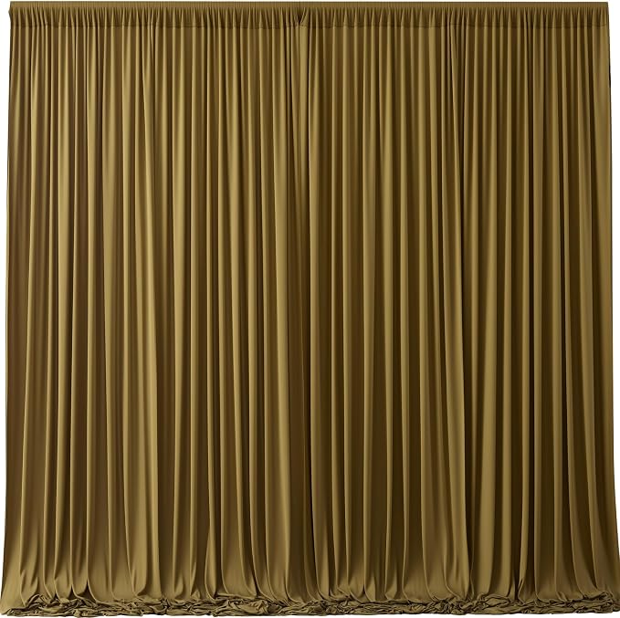 Brown Backdrop Curtains-Wrinkle-Free Polyester Photography Drapes Party Curtain Background for Baby Shower Wedding Decorations- 40 X10FT (Brown) by WishCare