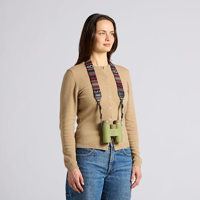 Nocs Provisions NocLoc Woven Tapestry Strap, Binocular & Camera Carry Accessory for All‑Day Comfort Hold - Thicket - Image 5