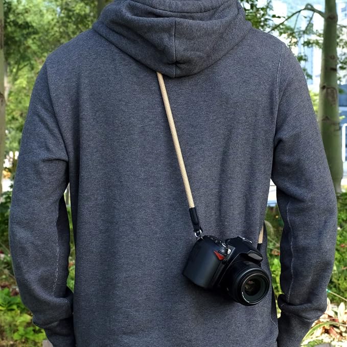 Vintage Camera Neck Strap,Nylon Rope Camera Shoulder Straps for Photographers Film DSLR - Image 3