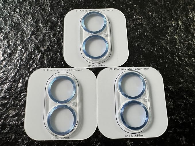 Dengduoduo Camera Lens Protector for iPhone 16 and 16 Plus 3 Pack, Tempered Glass, Ultra HD, 9H Hardness, Anti-Scratch, Case Friendly, Easy to Install [No Affect on Night Shots] - Image 2