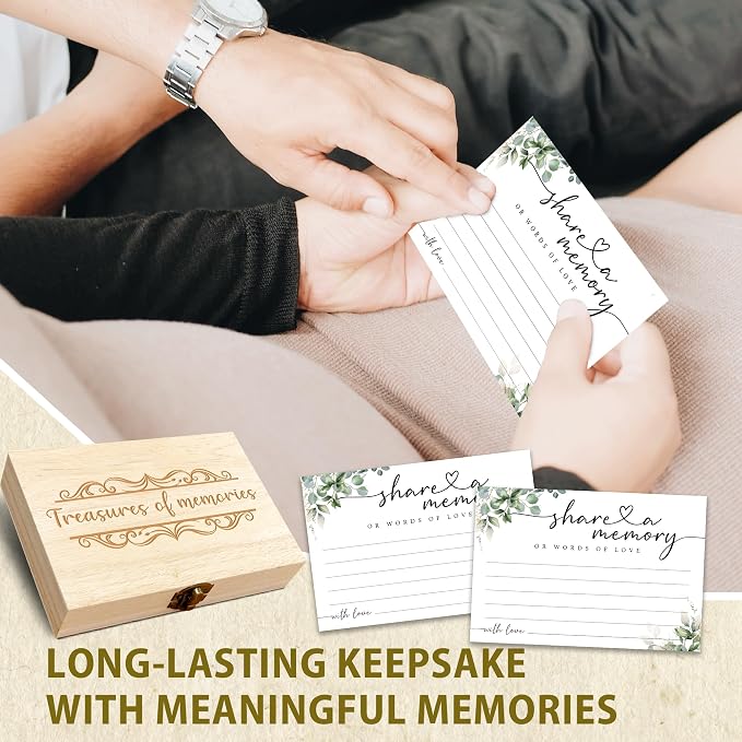 Share A Memory Card for Celebration Of Life - 50 Pcs Memorial Cards, Memory Box for Graduation Wedding, Funeral Keepsake for Celebration Of Life Decorations -A01 - Image 6