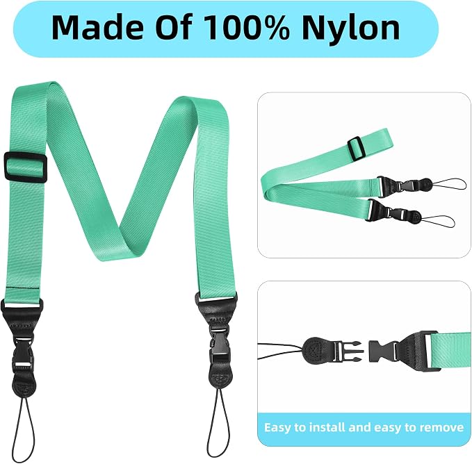 Adjustable Shoulder Strap, iPad Strap Nylon Neck Lanyard | for iPad/Samsung Tablet Case,Camera Binocular Crossbody Laptop Luggage Bag - Image 4