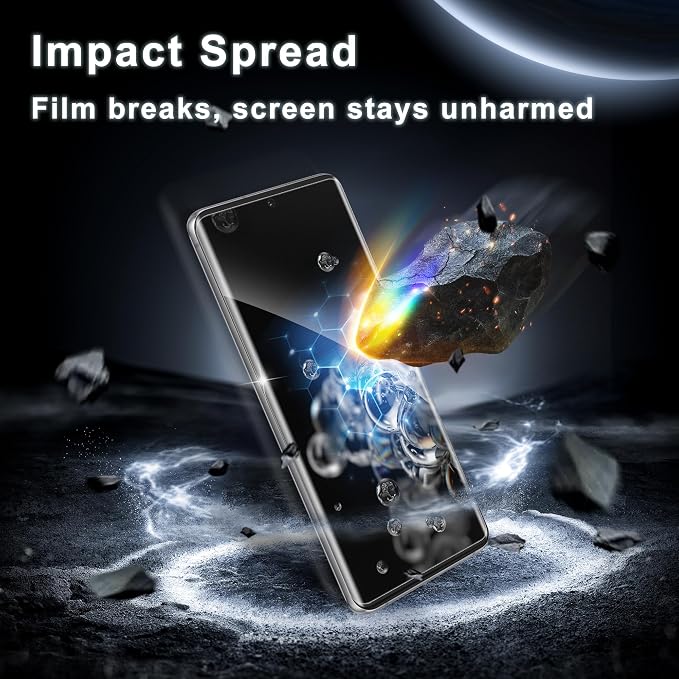 2+2 Pack for Samsung Galaxy S20 Ultra Screen Protector | with Camera Protector, Support Fingerprint Unlocking, 9H Hardness Tempered Glass, Case Friendly, 3D Curved Coverage, HD Clear - Image 3