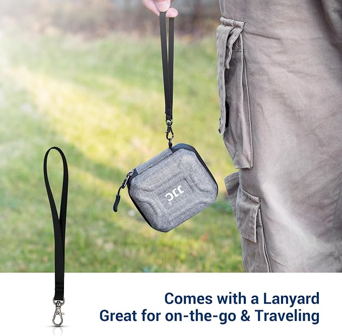 JJC Hard Lens Filter Pouch Case for 10 Circular ND UV CPL Filter up to 67mm | Photography Filter Wallet Holds up to 10 Filters, Water-Resistant EVA Exterior with Zipper Closure, Includes Wrist Lanyard - Image 4